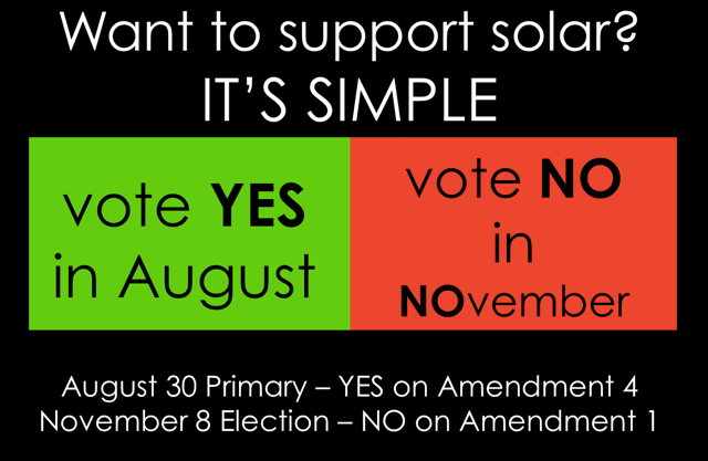 Vote YES in August, vote NO in NOvember!
