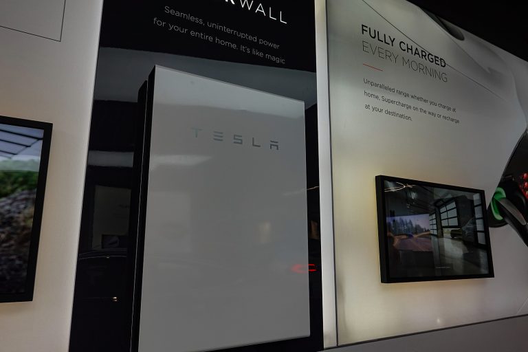 Tesla Powerwall battery backup for solar panels